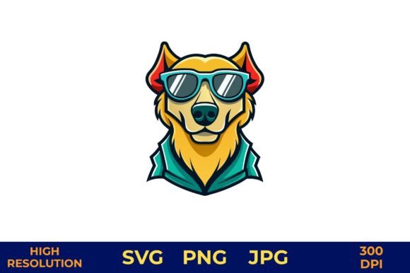 Cartoon Dog with Sunglasses in Bright Review