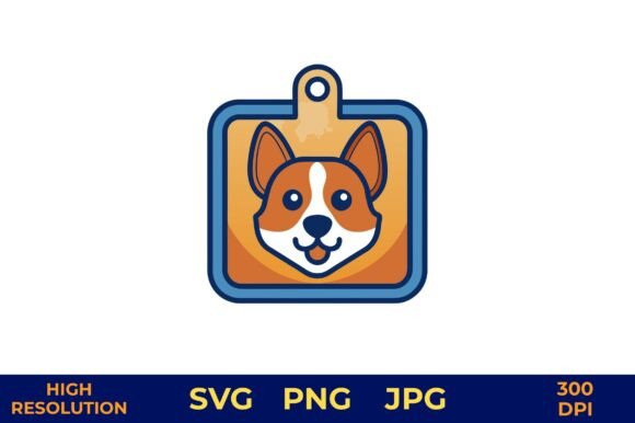 Cute Dog Vector Clipart on ID Tag Review