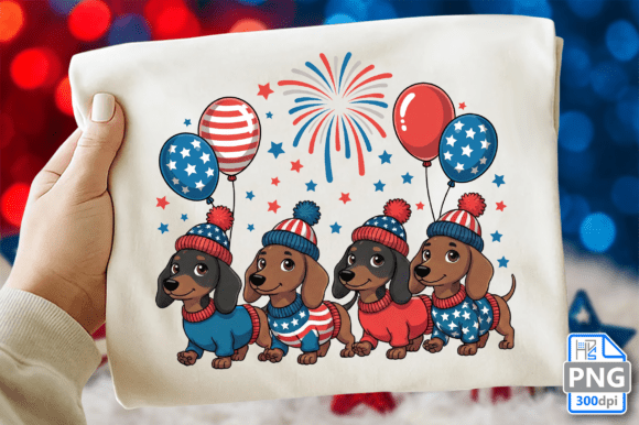 Dachshund 4th of July PNG Design Review