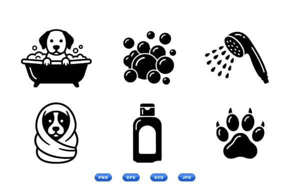 Dog Grooming Icon Set Review
