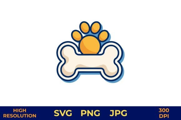 Dog Paw Clutching Bone Vector Review