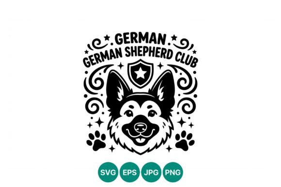 German Shepherd Dog Club Logo Vector Review