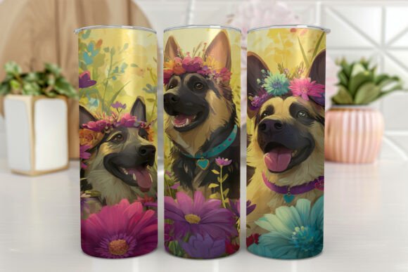 German Shepherd Dog Tumbler Wrap Design Review