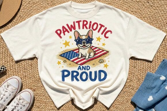 Patriotic Summer French Bulldog Dog PNG Review