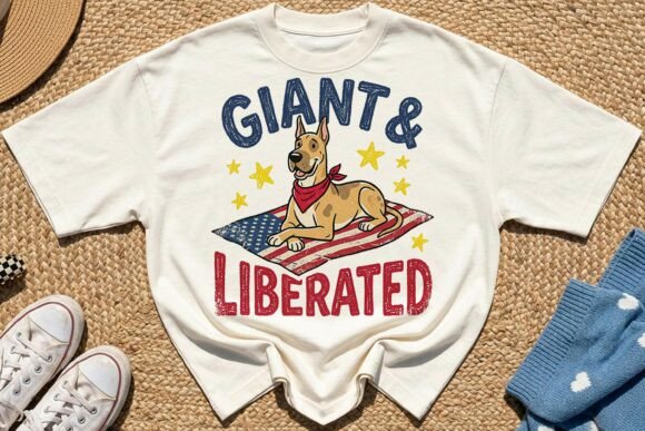 Patriotic Summer Great Dane Dog PNG Review