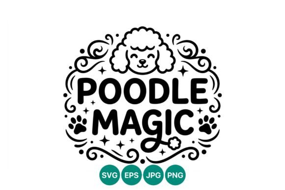 Poodle Magic Cute Dog Vector Review
