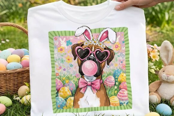 Preppy Easter Boxer Sublimation Dog Design Review